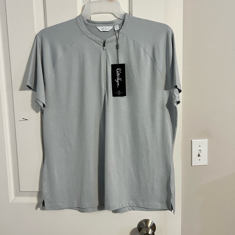 Women’s collarless golf shirt